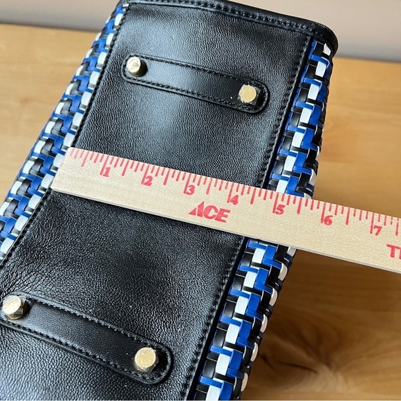 J MCLAUGHLIN LUCILLE HANDBAG DBL HANDLES MAGNET CLOSURE INNER POCKET COLORBLOCK - Picture 11 of 13